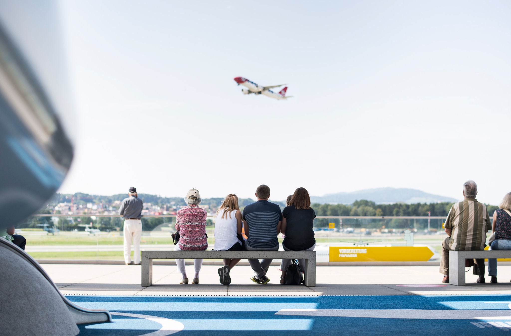 Zuschauerterrasse am Flughafen Zürich