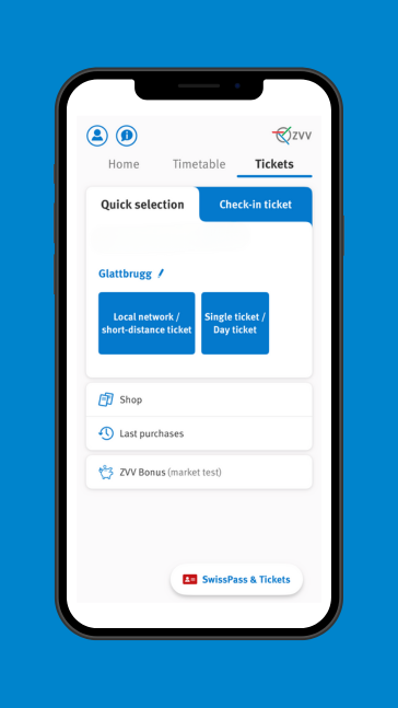 ZVV app ticket