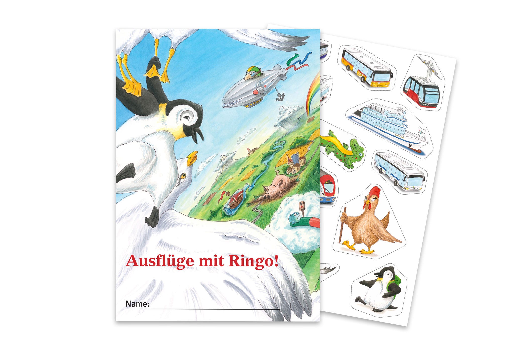 Stickerbögen: "Ausflüge mit Ringo"