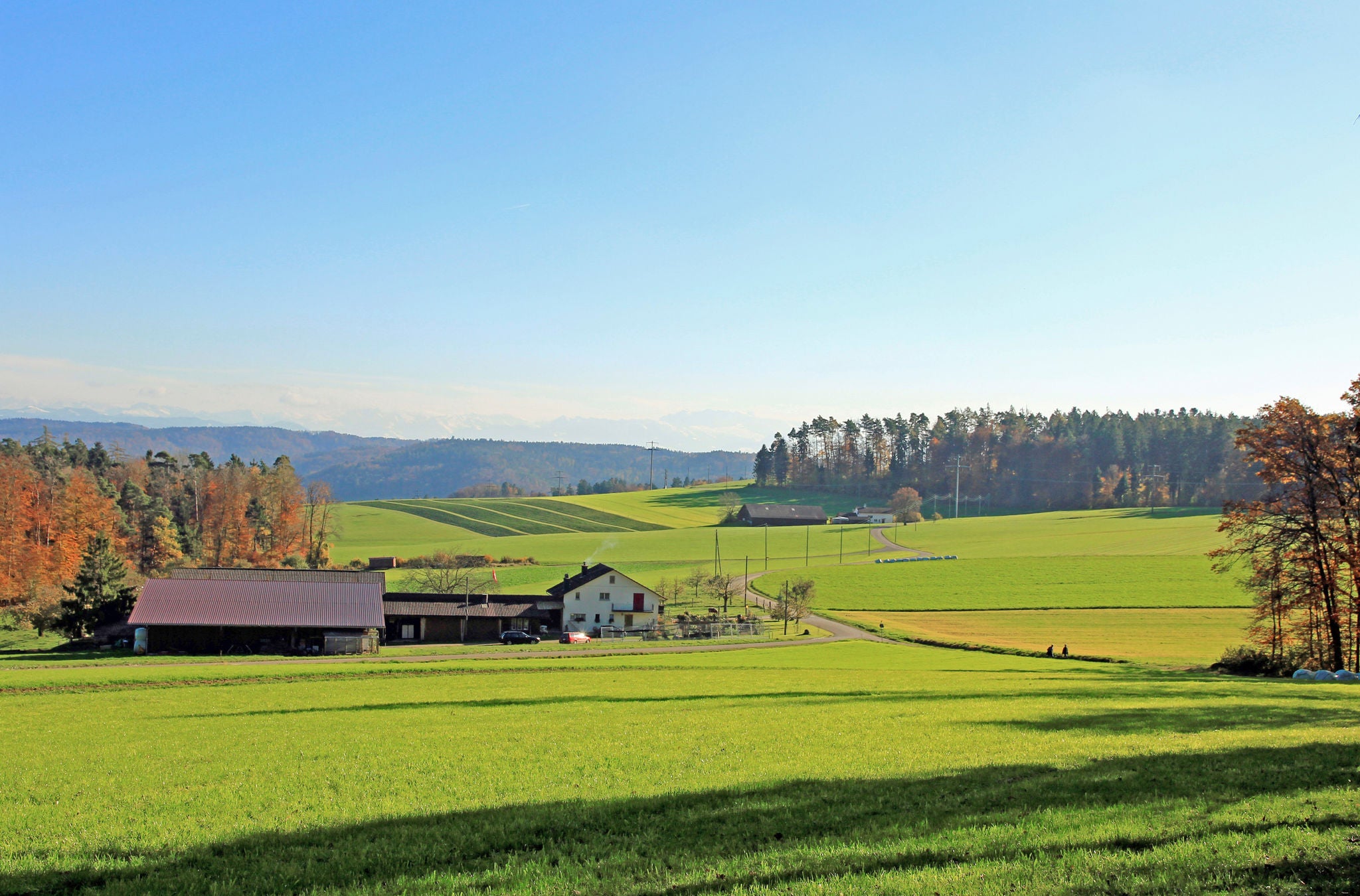 Aussicht auf der Wanderung von Bülach über den Eschenmosen