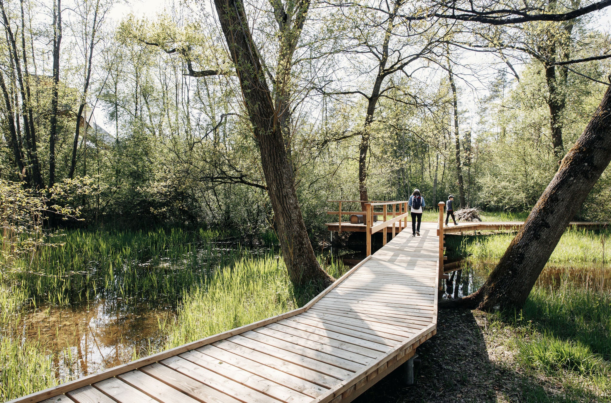 Der Erlebnispfad im Naturzentrum Thurauen.