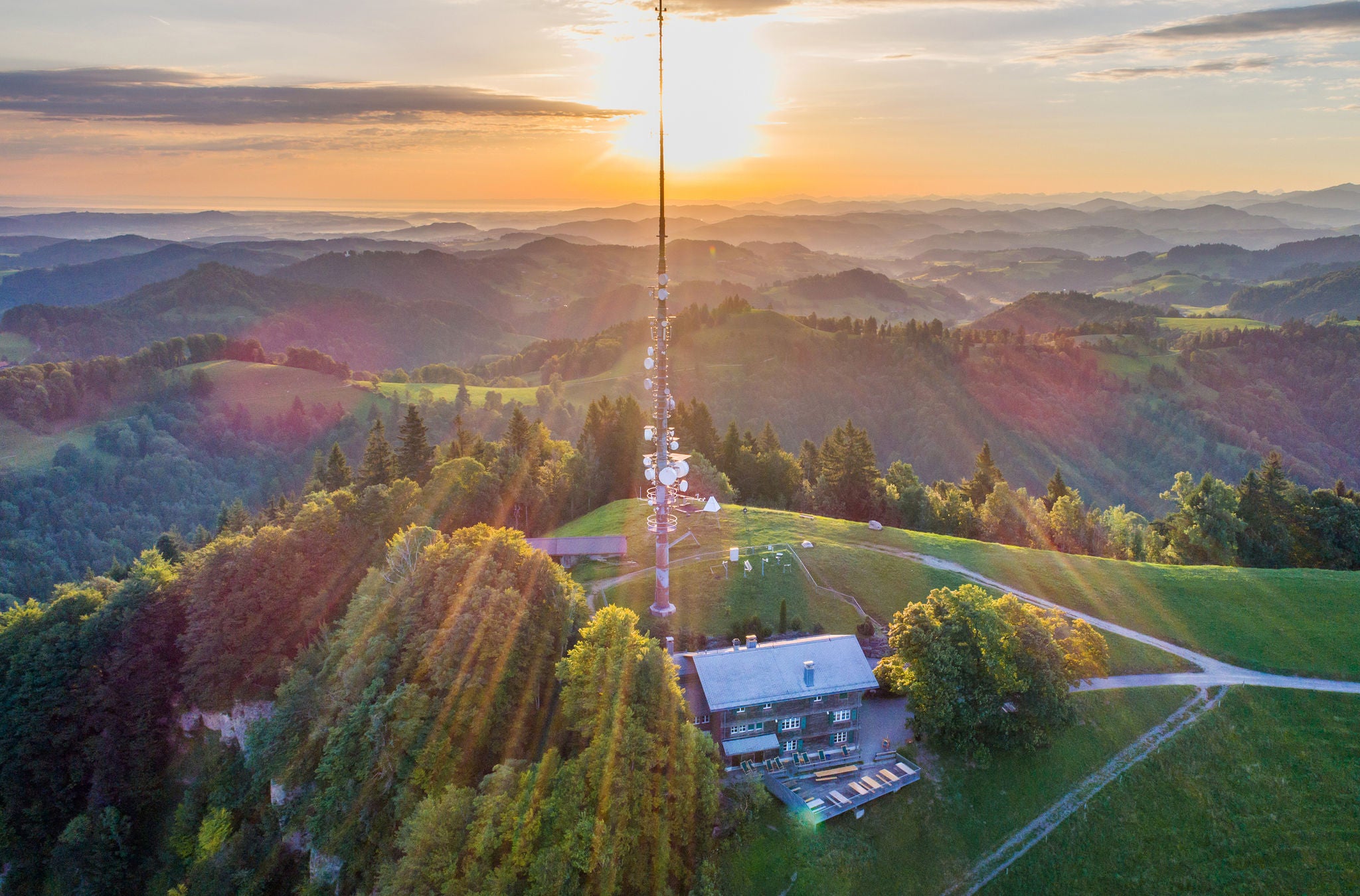 Abendstimmung auf dem Hörnli