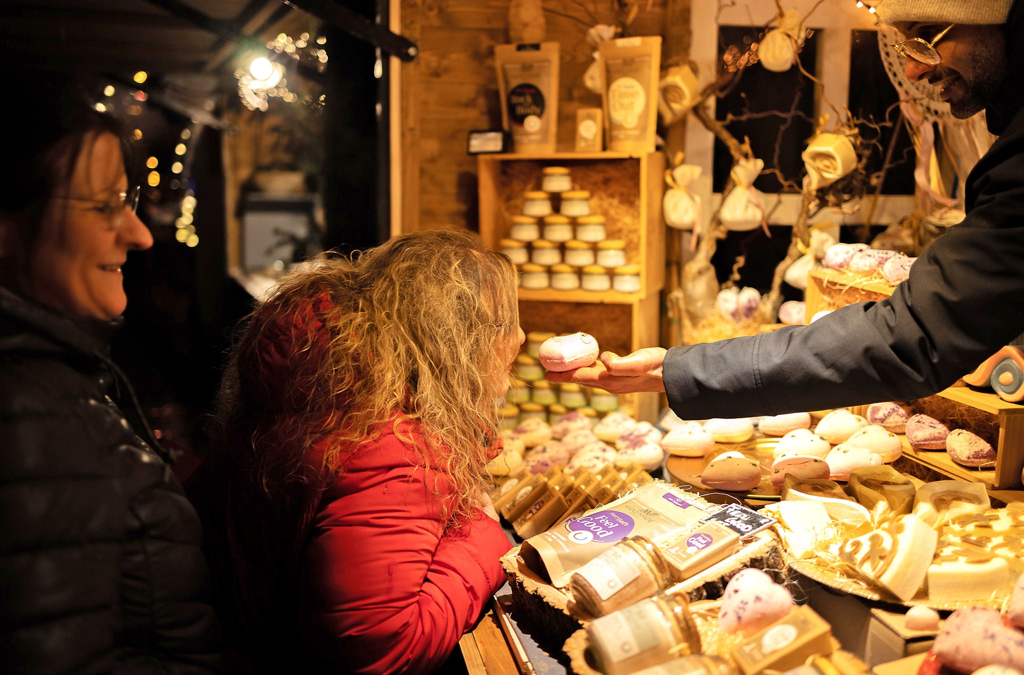 Marktstand am Winterthurer Wintermarkt