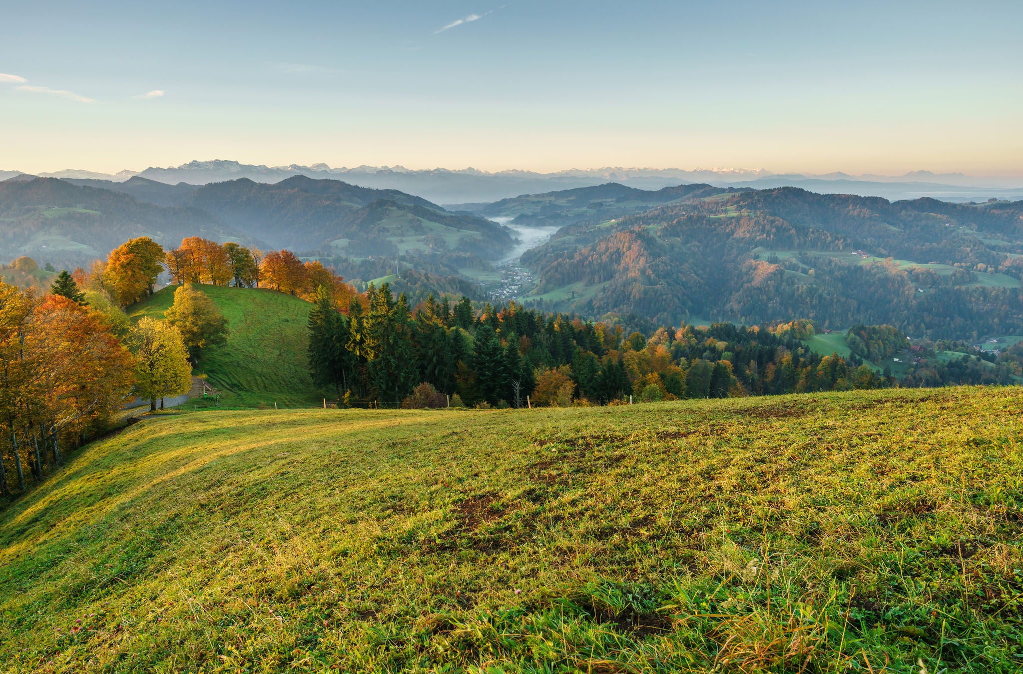 Blick vom Hörnli ins Tösstal