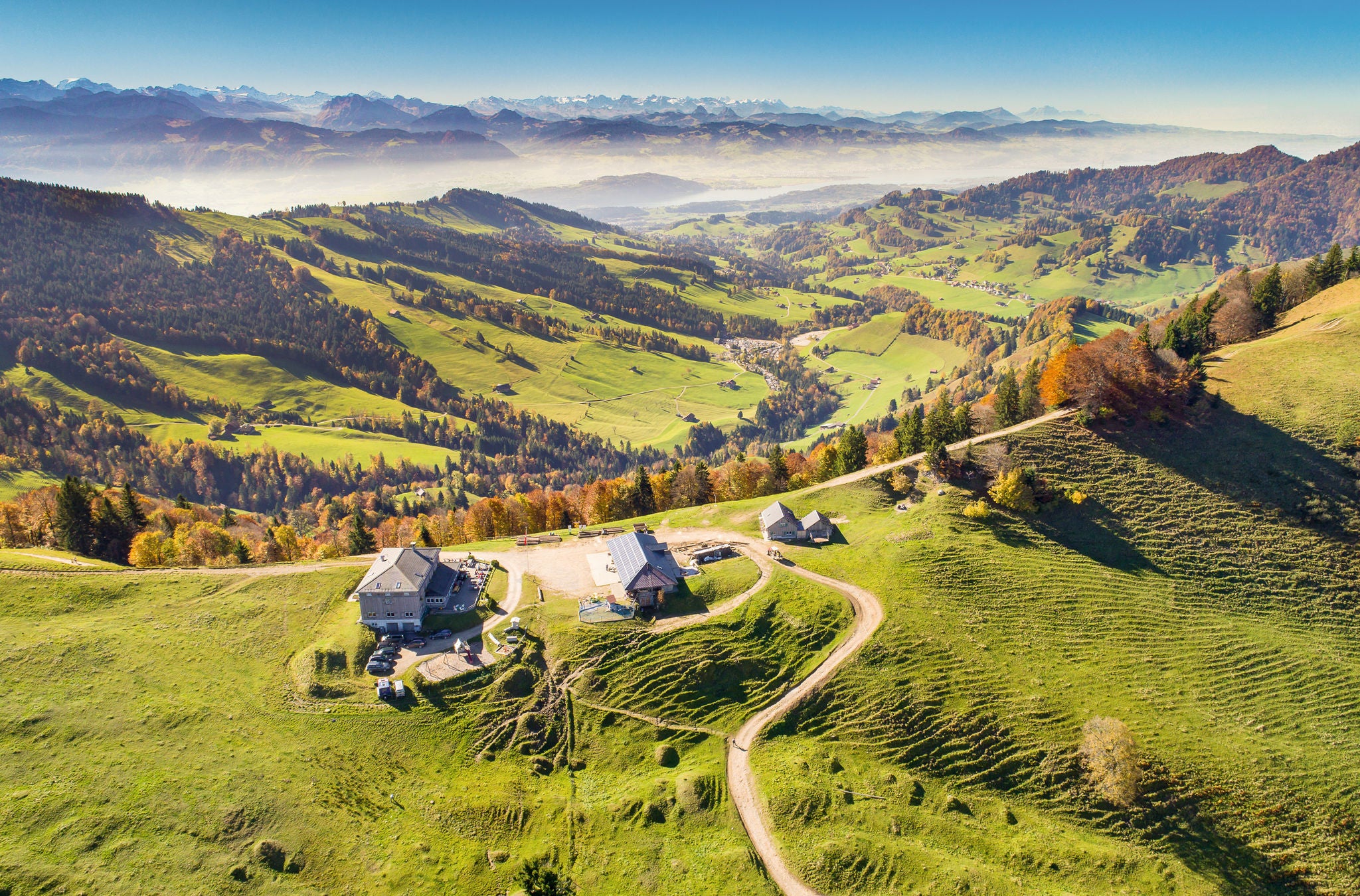 Ausblick auf der Wanderung vom Atzmännig nach Sternenberg