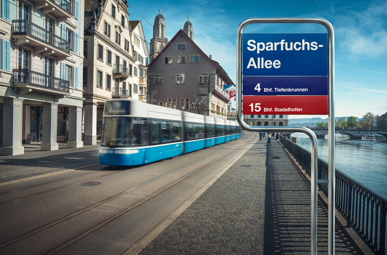 Halbtax PLUS Tram am Limmatquai (Sparfuchs Allee)