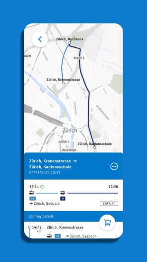 Tour through the ZVV app – ZVV